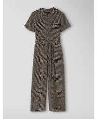 Whistles Women's Short Sleeve Wide Leg Jumpsuit