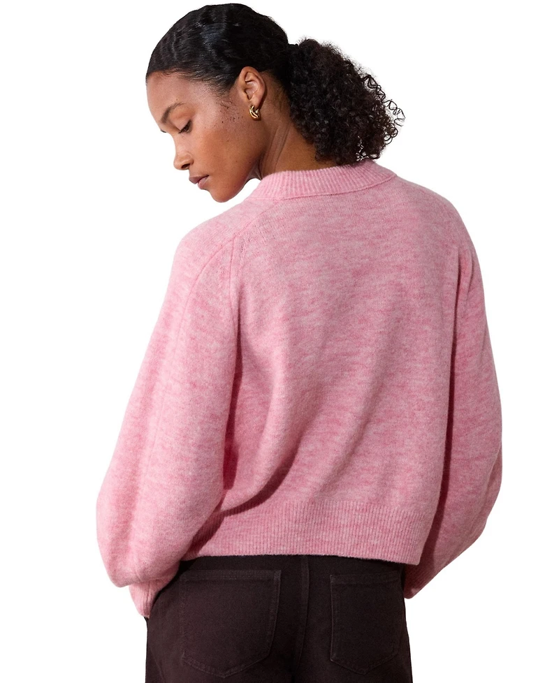 Whistles Women's Wool Mix Curved Hem Knit