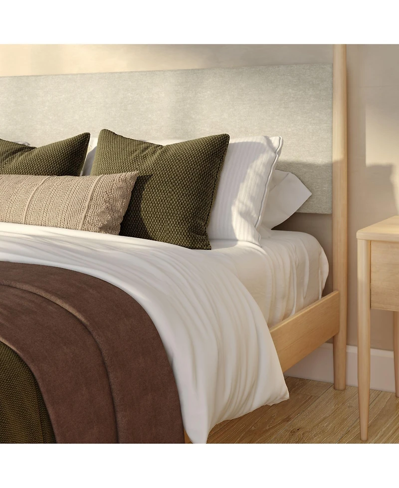 Plank+Beam Harbor King Canopy Bed with Upholstered Headboard