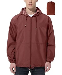 Piscifun Waterproof Mens Rain Jacket Lightweight Packable Windbreaker For Hiking Cycling Fishing