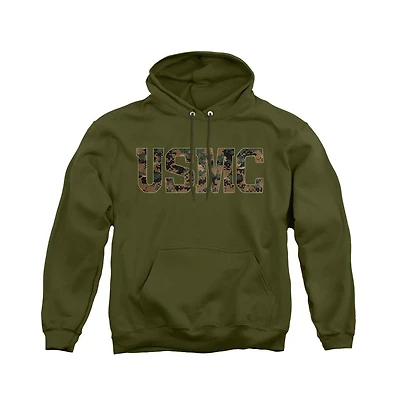 Us Marines Men's Corps Camo Fill Graphic Pullover Hoodie