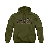 Us Marines Men's Corps Camo Fill Graphic Pullover Hoodie