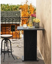 Tribesigns Bar Table, 39.4" H Square High Top Pub Table