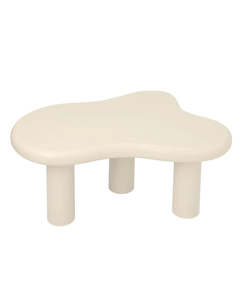 Streamdale Furniture Modern Cloud Coffee Table with 3 Legs