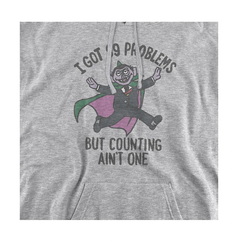 Sesame Street Men's Big & Tall Count 99 Problems Graphic-Pullover Hoodie