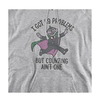 Sesame Street Men's Big & Tall Count 99 Problems Graphic-Pullover Hoodie