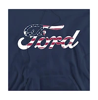 Mustang Men's Ford Flag Logo Graphic Pull-Over Hoodie