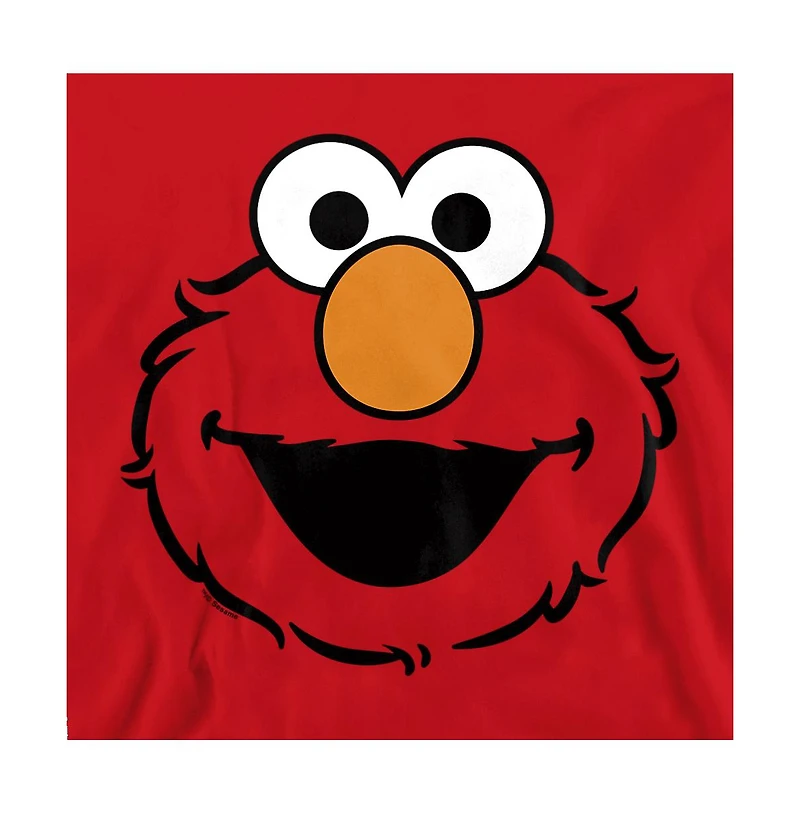 Sesame Street Men's Elmo Full Face Graphic Crewneck Sweatshirt