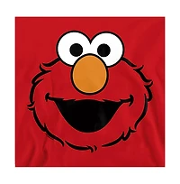 Sesame Street Men's Elmo Full Face Graphic Crewneck Sweatshirt