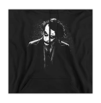 Batman Men's Dark Knight Joker Graphic Pull-Over Cotton-Polyester Blend Hoodie