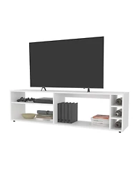 Fm Furniture Mayo TVStand for 70" Screen with Open Storage and Melamine Finish