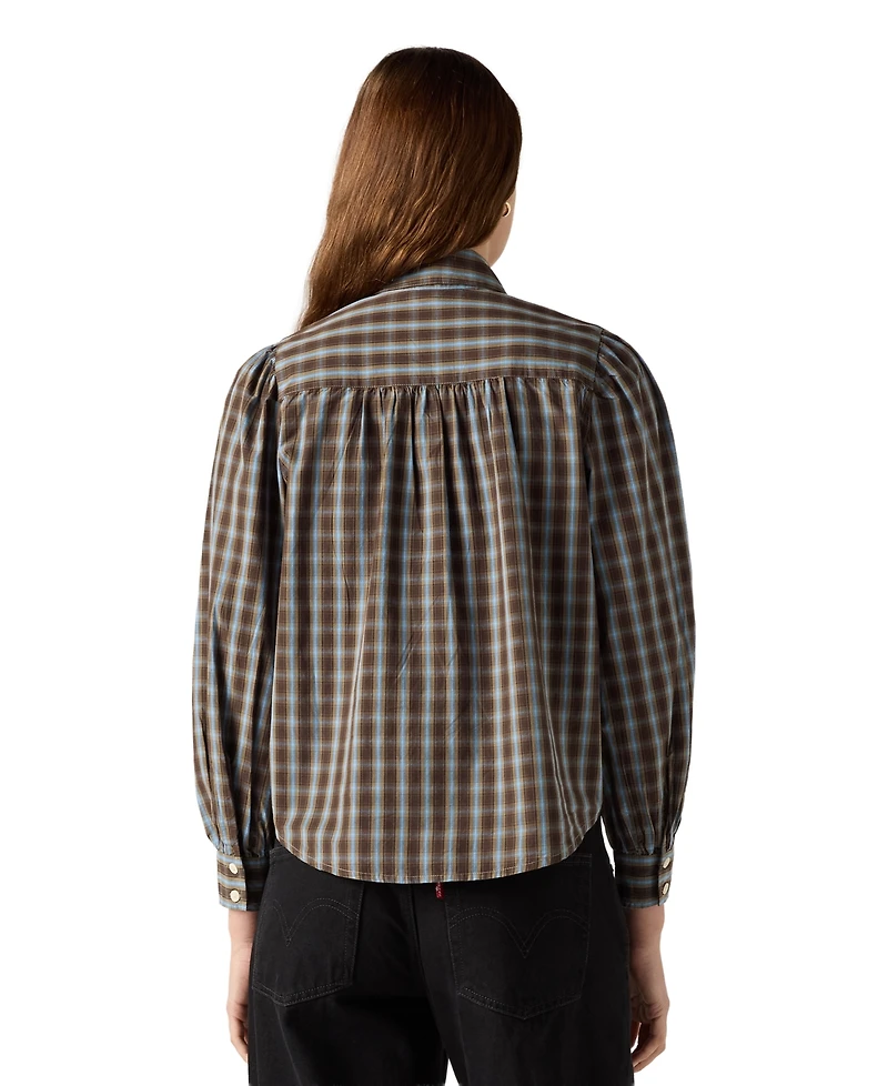 Levi's Women's Judice Western Striped Relaxed-Fit Shirt