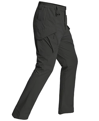 Piscifun Men's Quick Dry Hiking Cargo Pants 4 Way Stretch Water Resistant Pockets