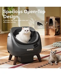 Catlink Open Top Self-Cleaning Litter Box, Multi-Cat, Anti-Pinch, Health Monitor, App Control