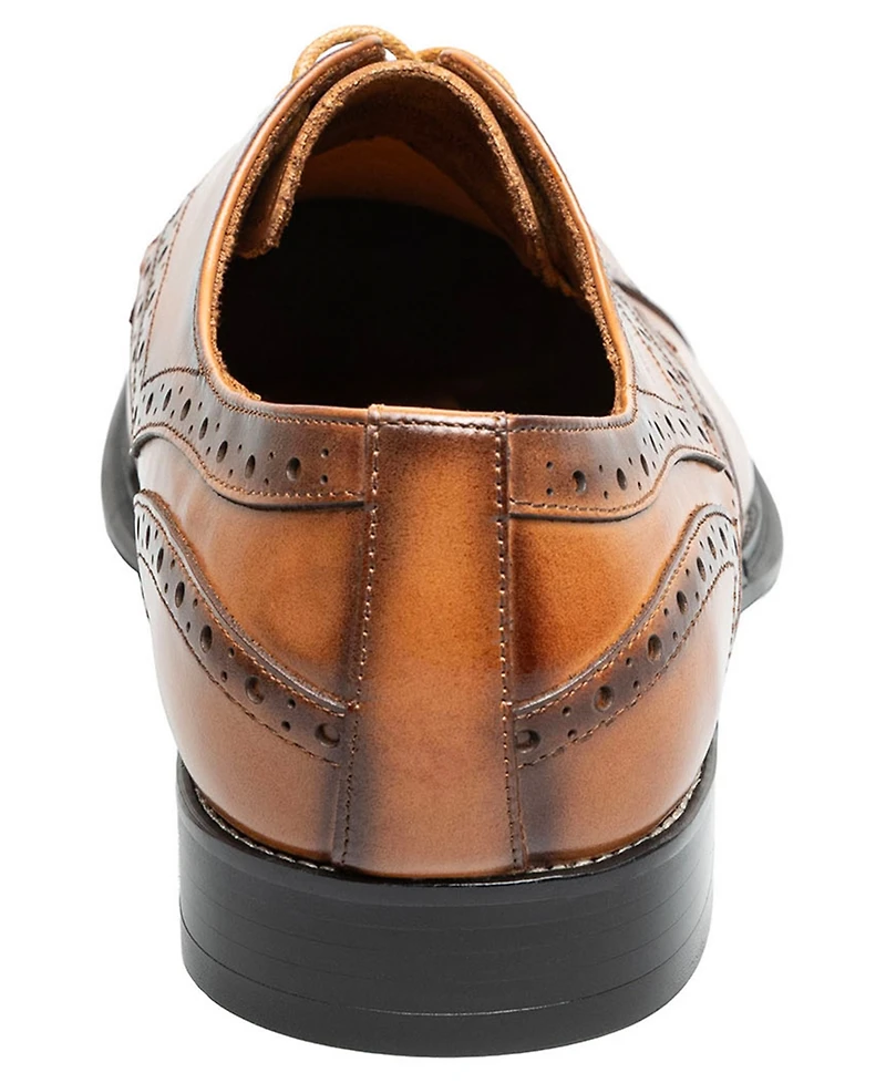 Stacy Adams Men's Alexander Perforated Calf Leather Plain-Toe Oxfords