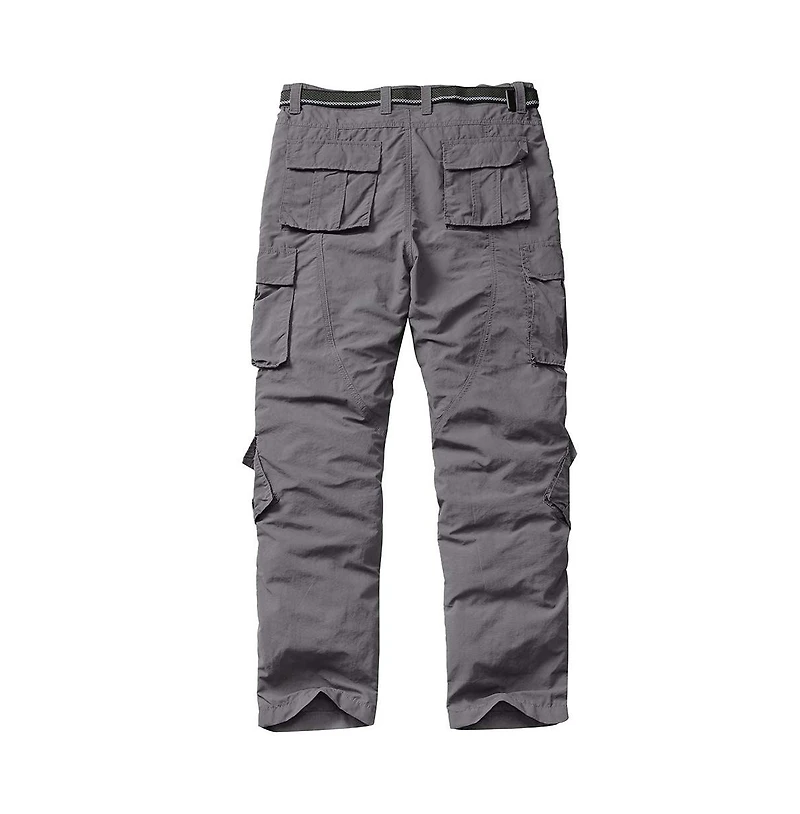 Piscifun Men's Hiking Cargo Pants Outdoor Casual Stretchy Upf 50 Water Resistant 8 Pockets