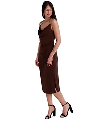Siena Women's Jersey Midi Cowl Neck Dress