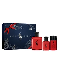 Ralph Lauren Polo Red Eau de Toilette Cologne Trio Gift Set