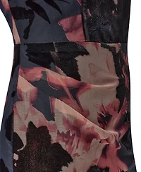 Donna Karan New York Women's Floral Sheath Sleeveless Dress