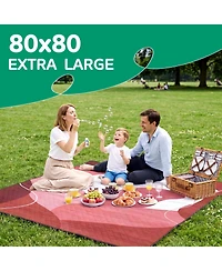 Piscifun Extra Large Waterproof Sandproof Picnic Beach Blanket Portable Camping Mat Multi Use Outdoor Travel Gear