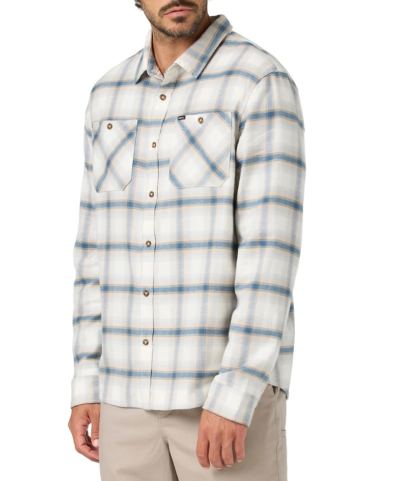 O'Neill Men's Coastline Flannel Long-Sleeve Button-Up Shirt