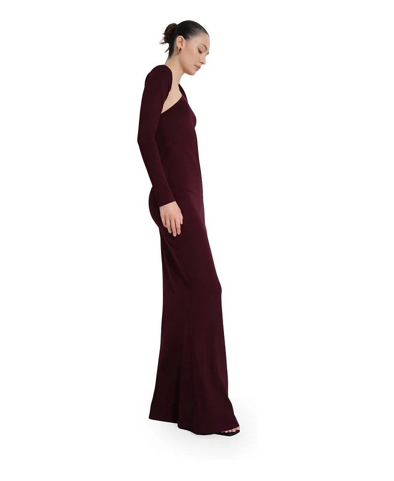 Marcella Women's Manhattan Asymmetric One-Shoulder Evening Gown