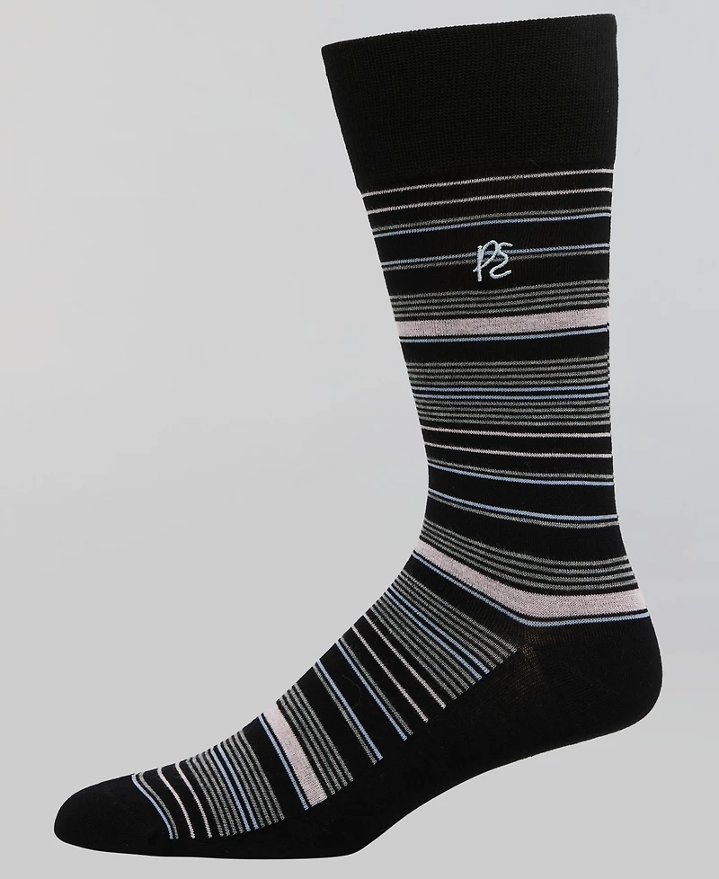 Perry Ellis Portfolio Men's Stripe Crew Socks