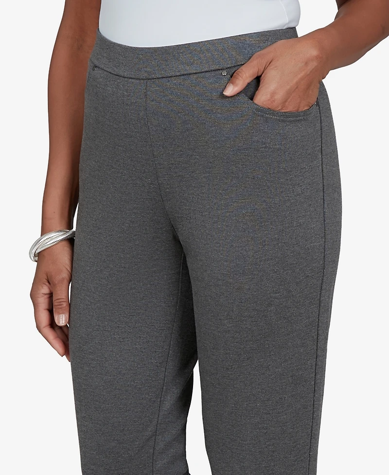 Alfred Dunner Petite Pull-On Mid-Rise Pants
