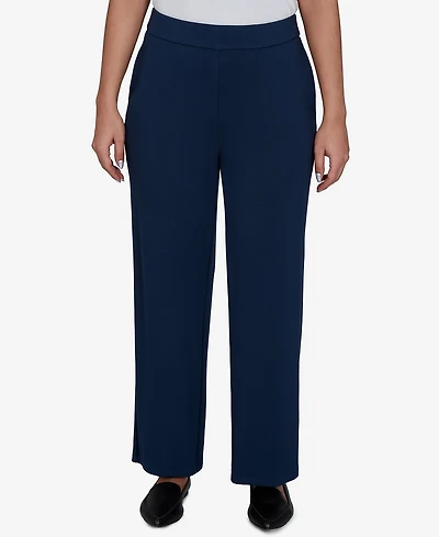 Alfred Dunner Petite Pull-On Wide-Leg Pants