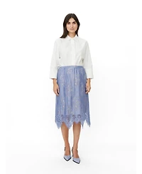 Masai Copenhagen Women's MaSarivelle Floral-Lace Midi Skirt