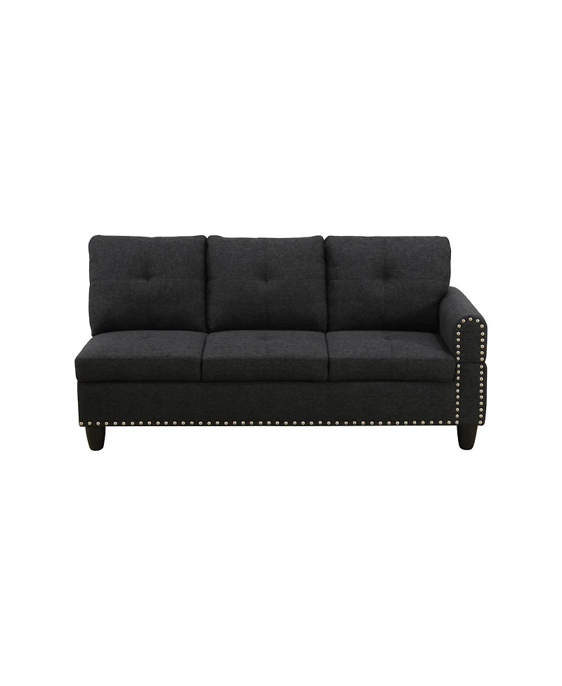 Streamdale Furniture L shape Sectional Sofa Chair with cup holder