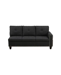 Streamdale Furniture L shape Sectional Sofa Chair with cup holder