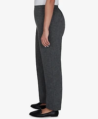 Alfred Dunner Women's Pull-On Straight-Leg Mid-Rise Pants