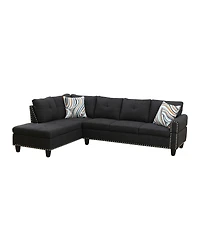 Streamdale Furniture L shape Sectional Sofa Chair with cup holder