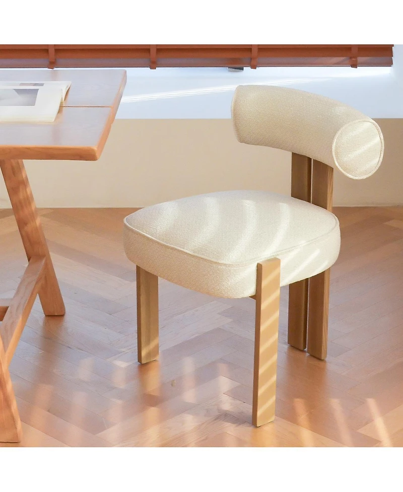 Streamdale Furniture Modern Upholstered Fabric Dining Chair, No Assembly Required