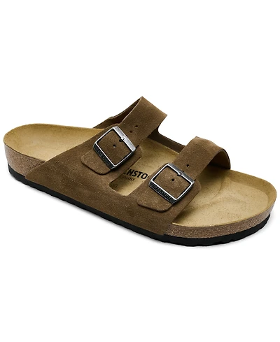 Birkenstock Arizona Two-Strap Suede-Leather Sandals from Finish Line