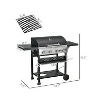 Mountaintop Outdoor burner, portable barbecue grill, barbecue grill