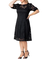 Kiyonna Plus Emma Lace Shift Dress