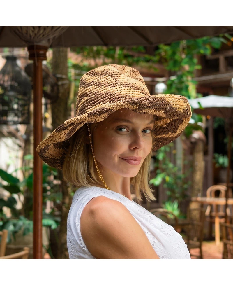 Brunna.co Women's The Zenda Wide Brim Raffia Rancher Hat