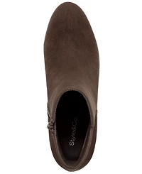 Style & Co Women's Portiaa Round Toe Wedge Dress Booties, Macy's Exclusive