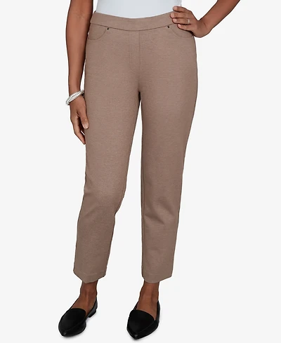 Alfred Dunner Women's Pull-On Mid-Rise Cropped & Ankle Pants