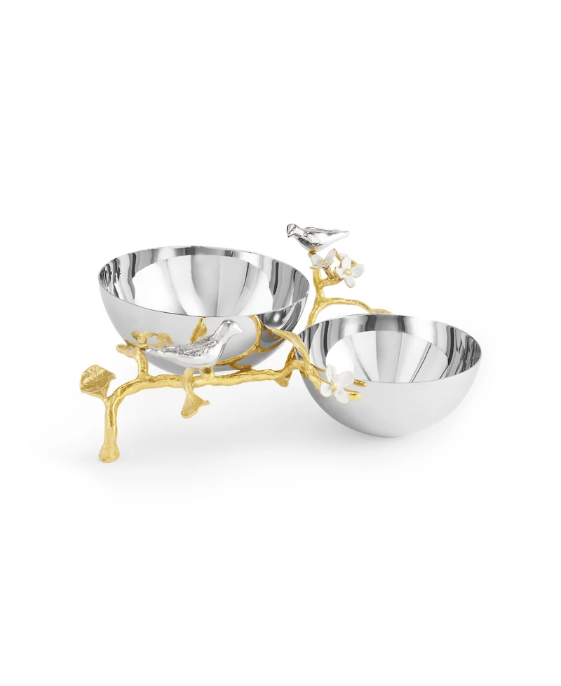 Michael Aram Lovebirds 8.25" Double Dish