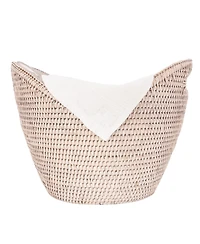 Artifacts Trading Company Rattan Champagne Bucket With Acrylic Insert