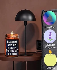 Lovery Mens Lavender Scented Soy Candle, 10oz