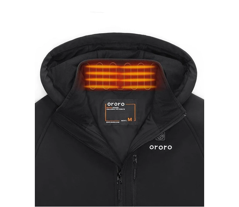 ororo Men's 4-Zone Heated Jacket