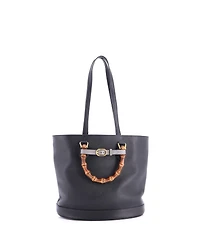 Pre-Owned Gucci Medium Diana Bamboo Handle Round Tote Leather