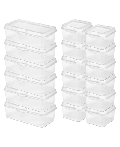 Sterilite Large Latching Storage Box, 6 Pack, and Small Latching Storage Box, 12 Pack