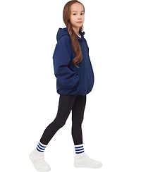Rokka&Rolla Girls' Mia Bubble Hem Fleece Lined Hooded Jacket, 4-18