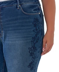 Seven7 Plus Felicity Flare High-Rise Jeans
