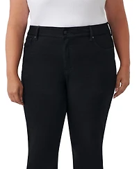 Seven7 Plus Tummyless Boot High-Rise Bootcut Tummy-Control Paneling Jeans